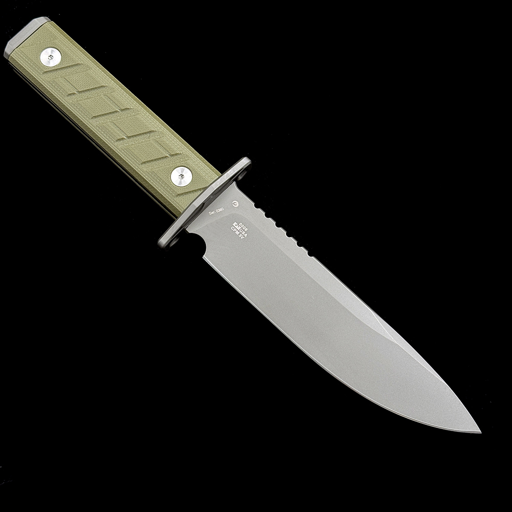 ZT0006 G10 handle 3V blade straight knife