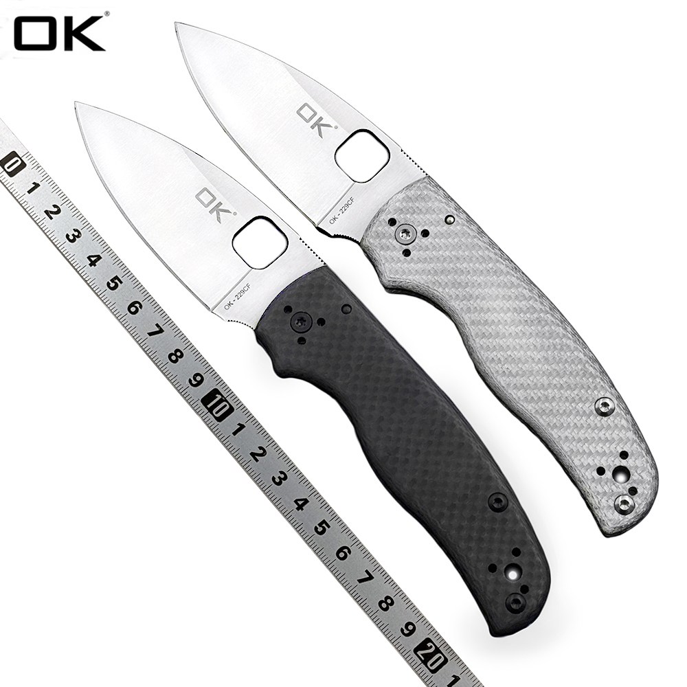 Limited edition OK-229CF Ceramic Bearing Carbon Fiber Handle M390/S30V Blade Folding Knife