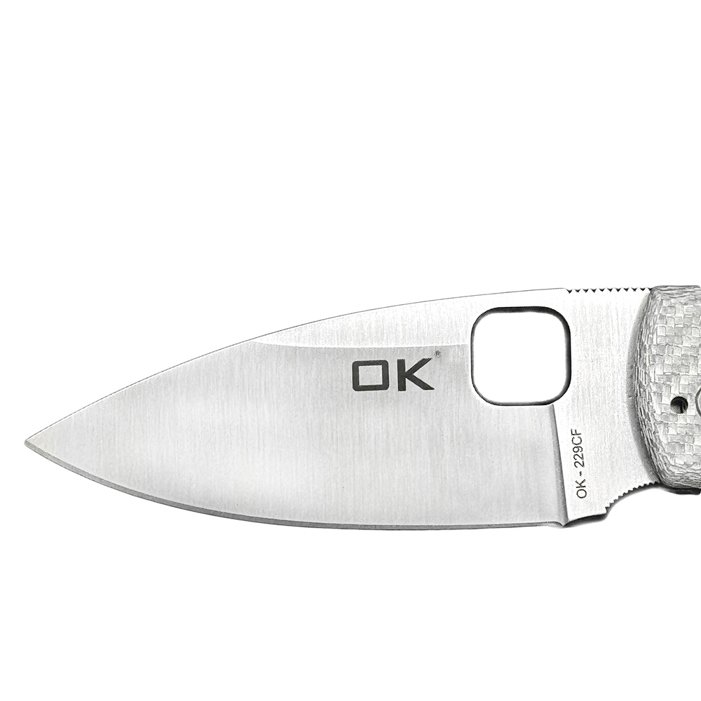 Limited edition OK-229CF Ceramic Bearing Carbon Fiber Handle M390/S30V Blade Folding Knife