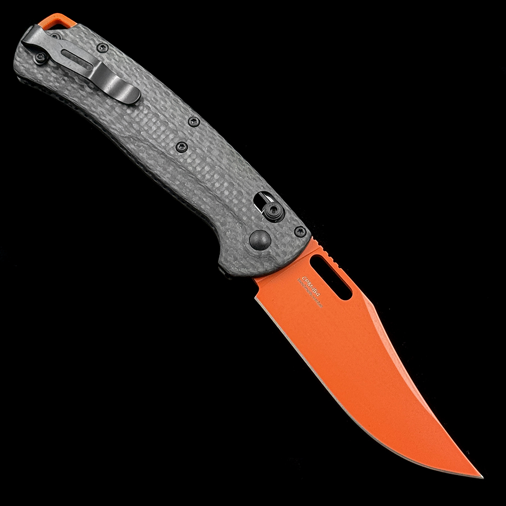 BM 15535OR-01 Hunt Taggedout AXIS  CPM-154 Blade Folding Knife