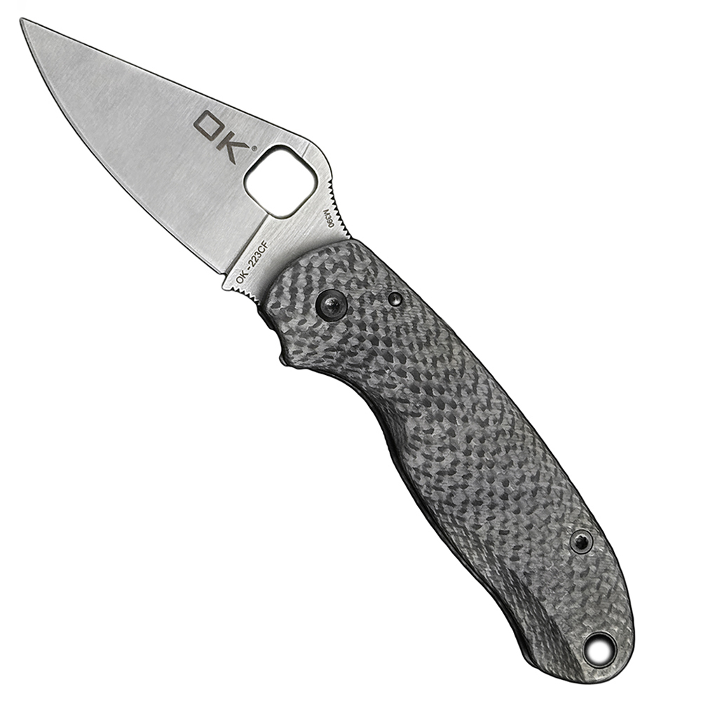 OK-223 Ceramic bearing Carbon fiber M390/S30V blade Folding Knife