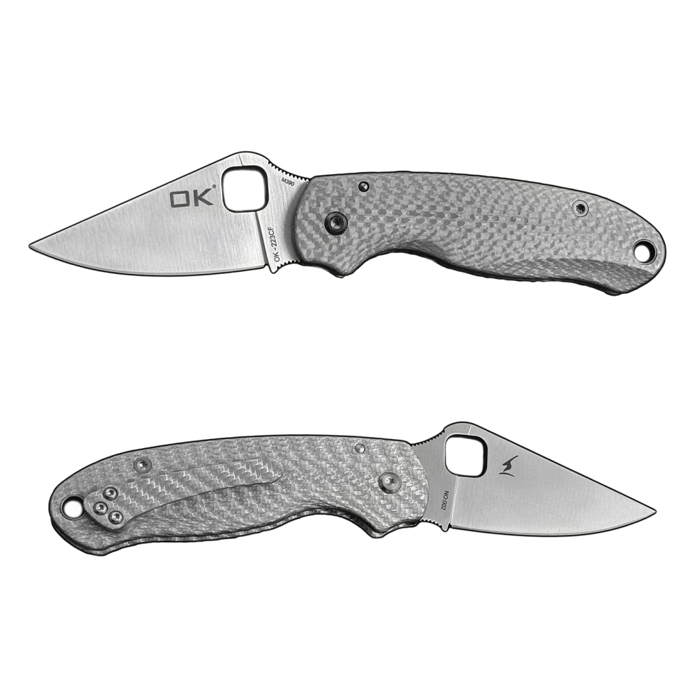 OK-223 Ceramic bearing Carbon fiber M390/S30V blade Folding Knife