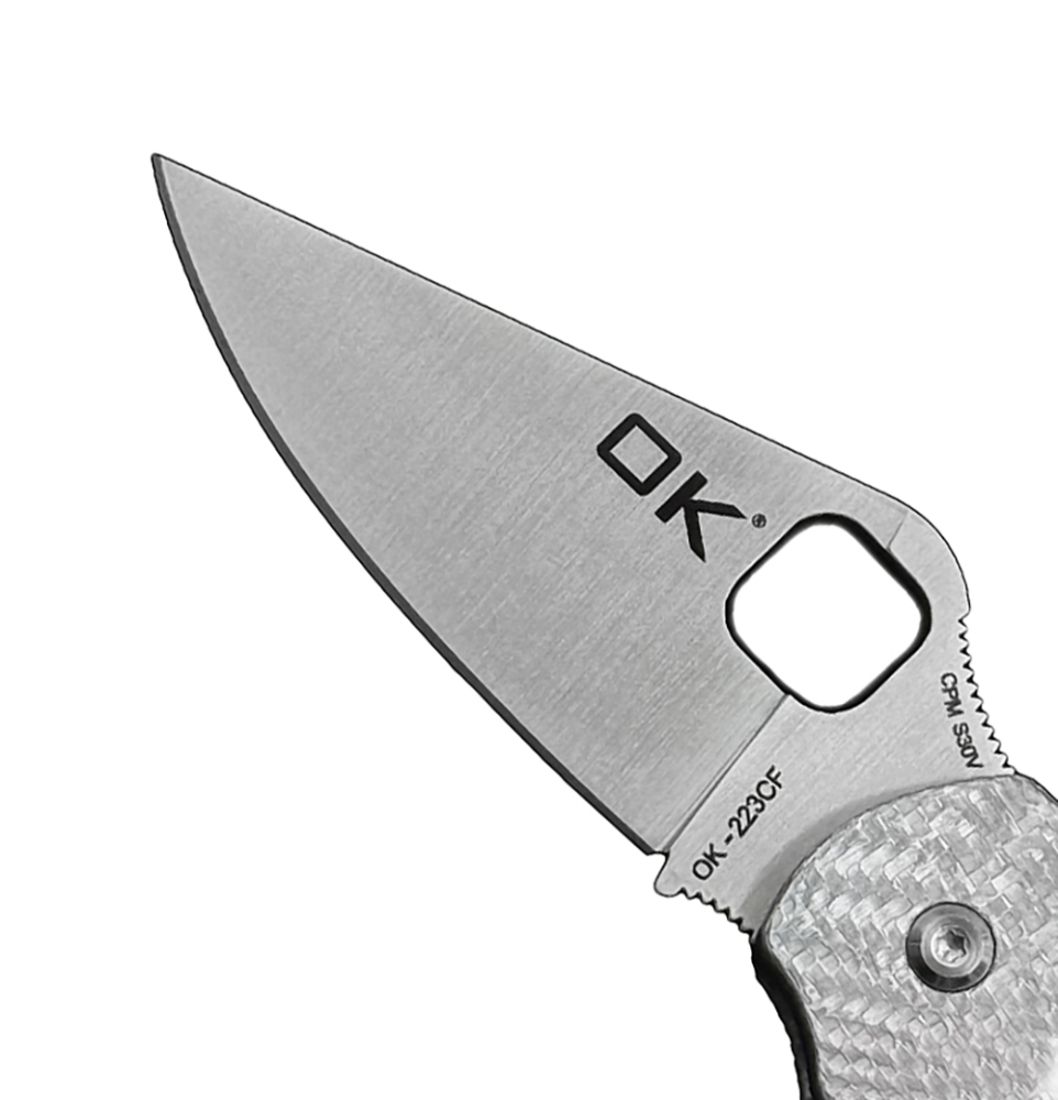OK-223 Ceramic bearing Carbon fiber M390/S30V blade Folding Knife