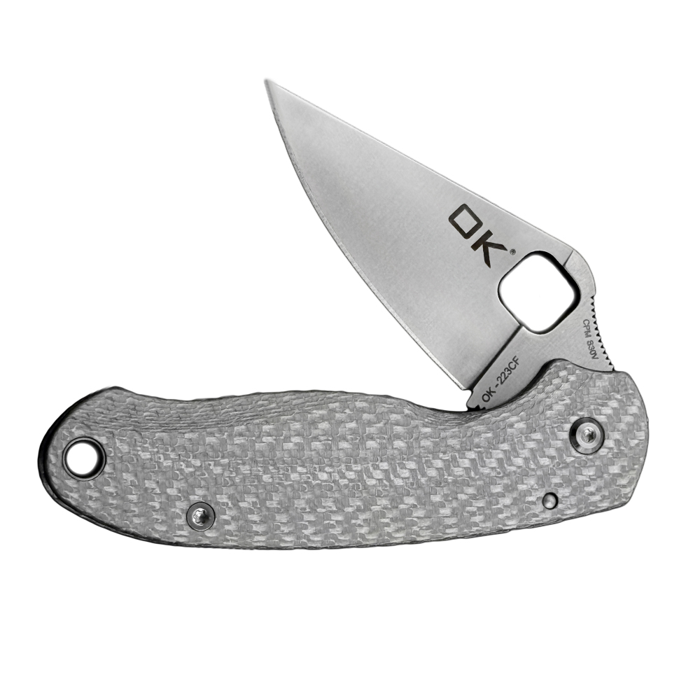 OK-223 Ceramic bearing Carbon fiber M390/S30V blade Folding Knife