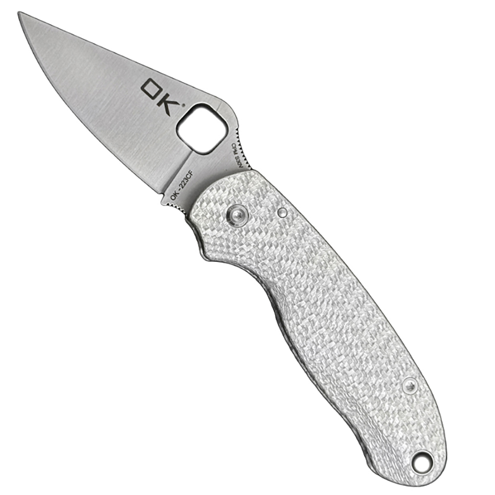 OK-223 Ceramic bearing Carbon fiber M390/S30V blade Folding Knife