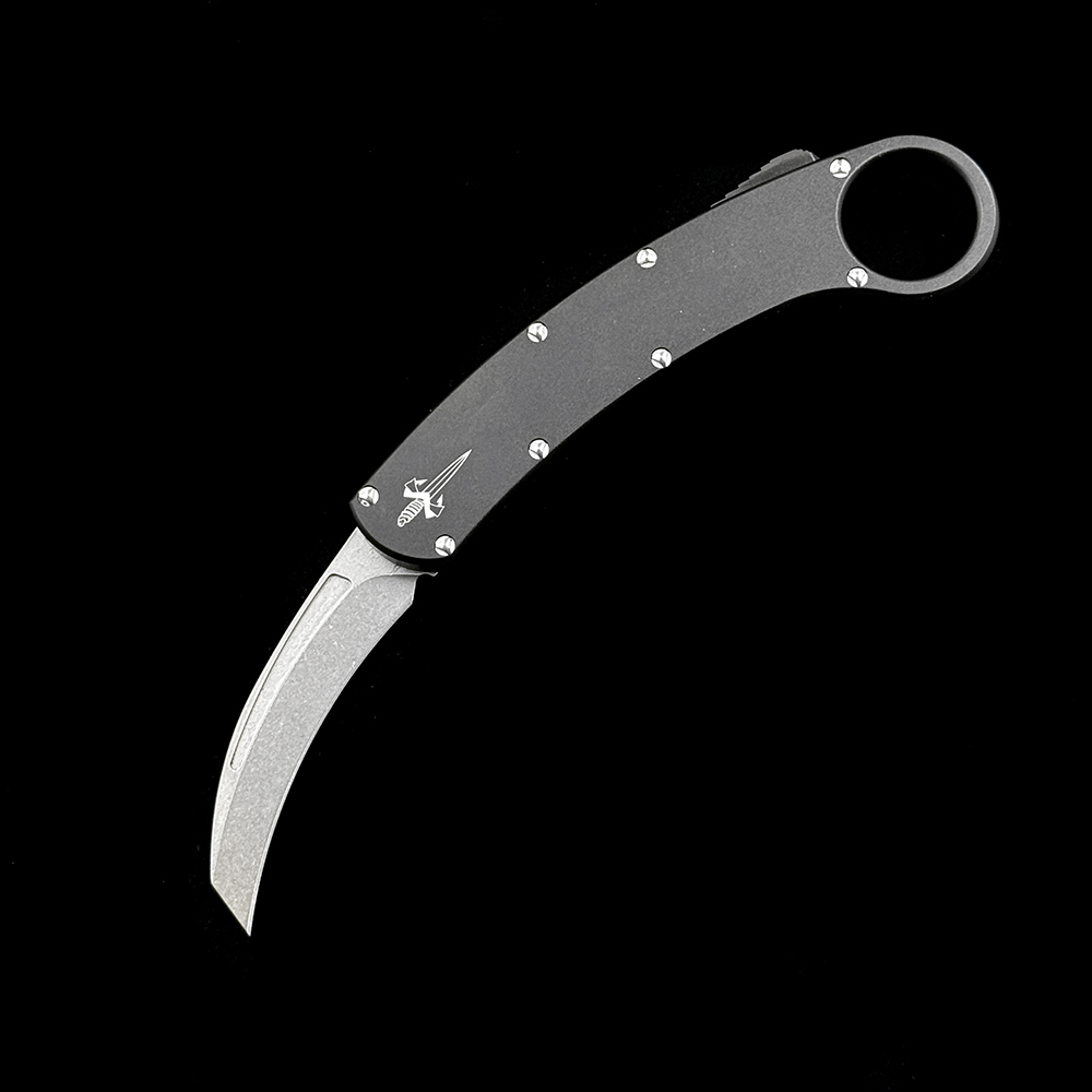 MT Claw Karambit Spirit bird AUTO OTF Knife 3.23" D2 Blade, Aluminum Alloy Handles