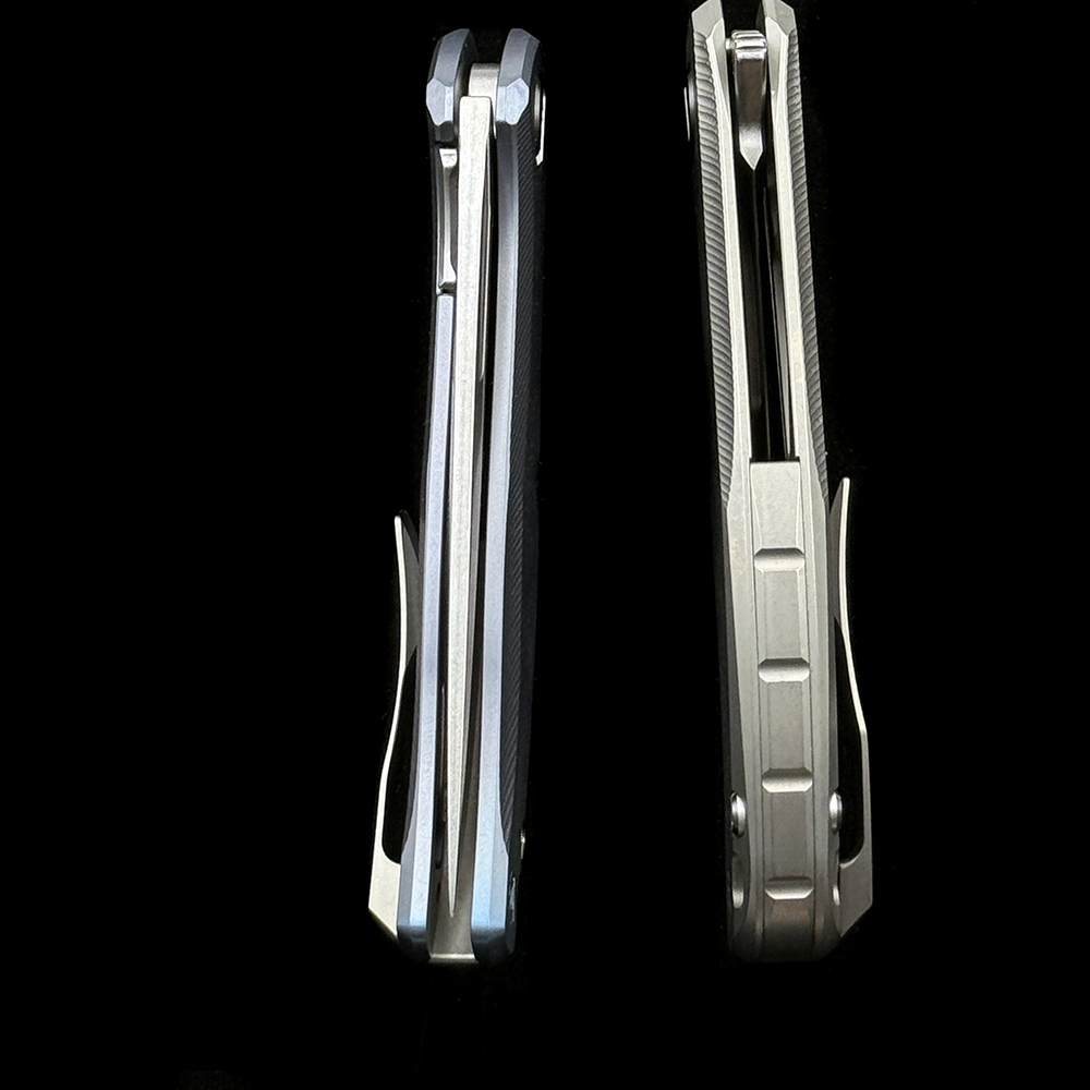 Shirogorov Stellar Ceramic Bearing Titanium Handle Mark M390 Folding Knife