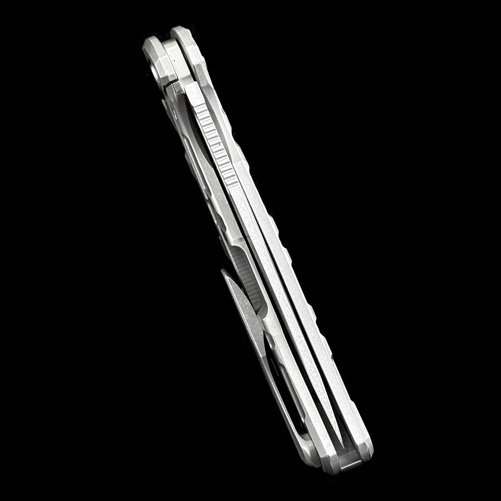 Shirogorov F95T CD F95NL Ball Bearing Titanium Handle Knife