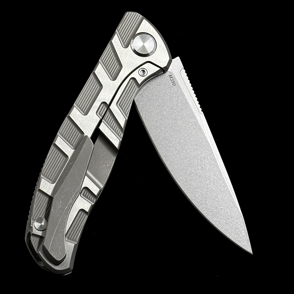 Shirogorov F95T CD F95NL Ball Bearing Titanium Handle Knife