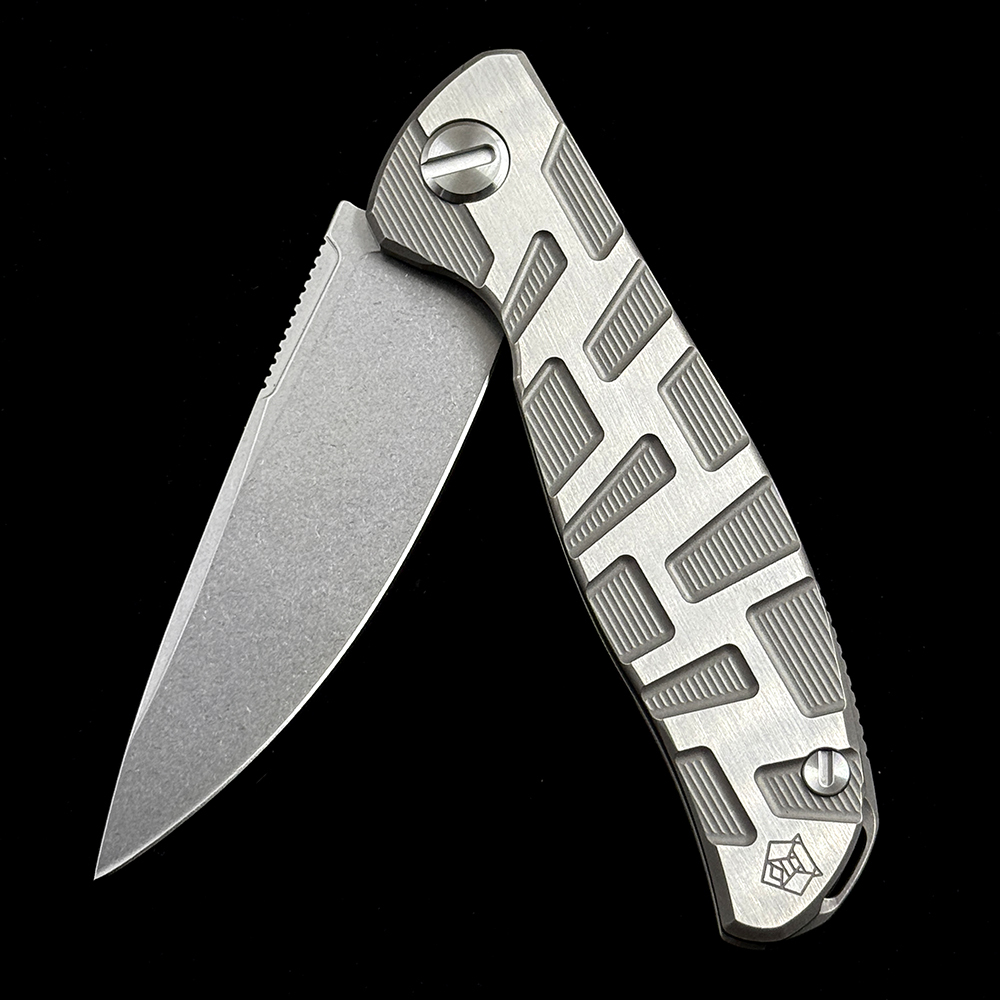 Shirogorov F95T CD F95NL Ball Bearing Titanium Handle Knife
