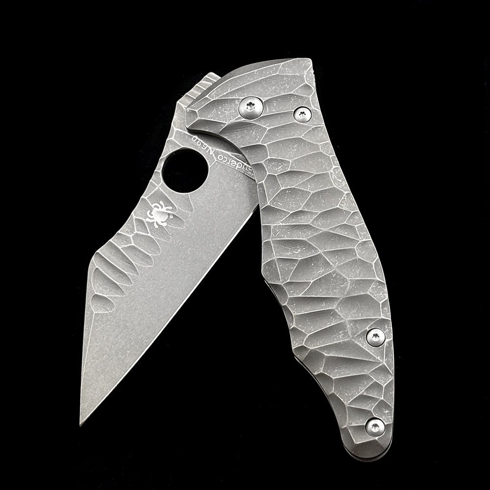 C85 Yojimbo Titanium Bearing 100% N690 Blade Folding Knife