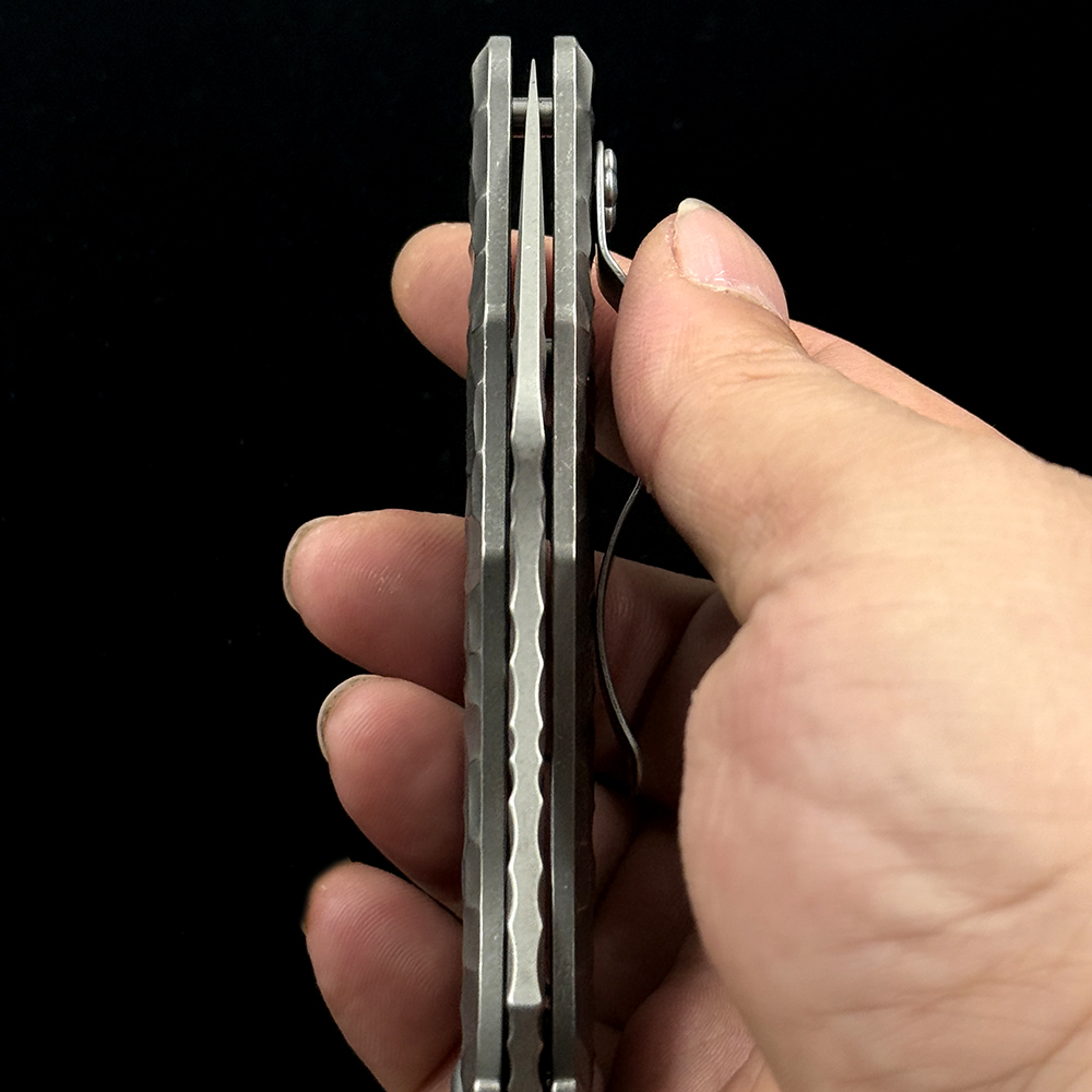 C85 Yojimbo Titanium Bearing 100% N690 Blade Folding Knife