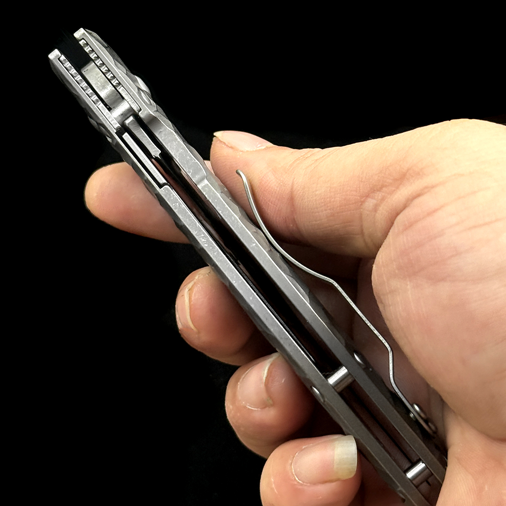 C85 Yojimbo Titanium Bearing 100% N690 Blade Folding Knife