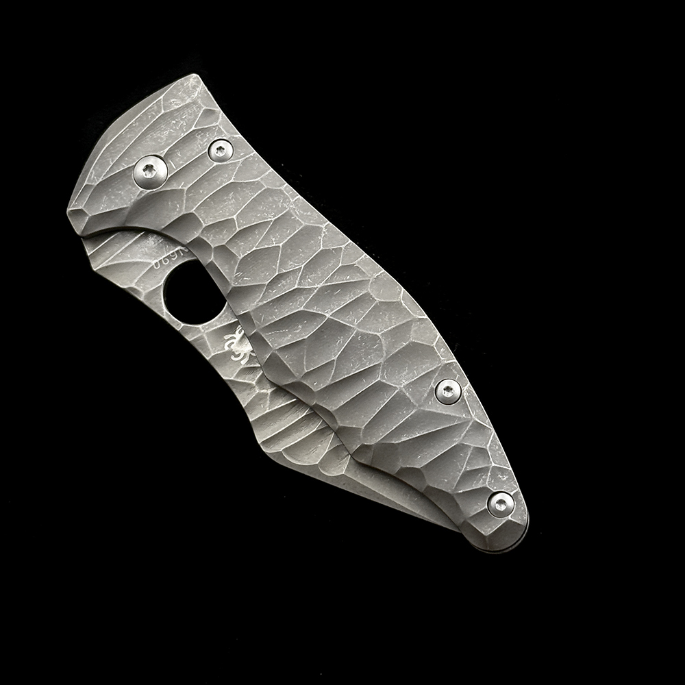 C85 Yojimbo Titanium Bearing 100% N690 Blade Folding Knife