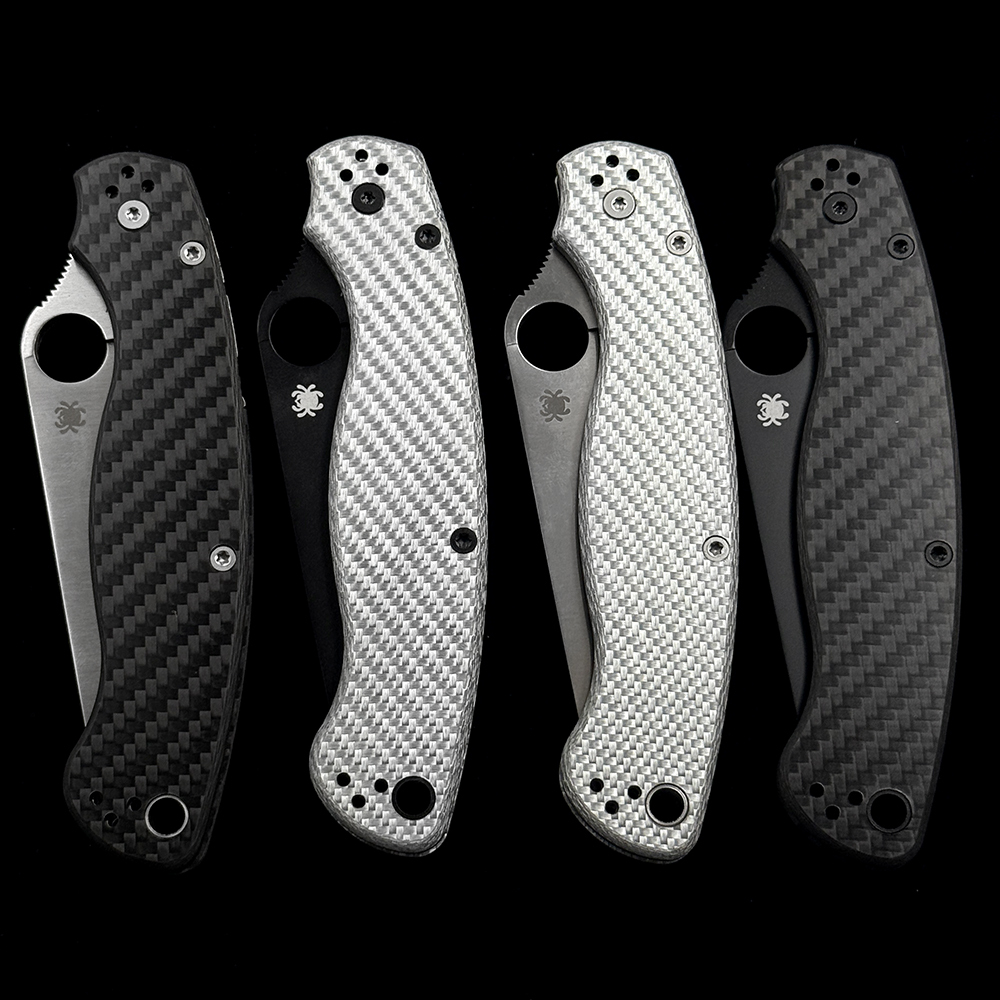 C36 Military 2 Bearings Compression Lock CF Handle S110V Folding Knife