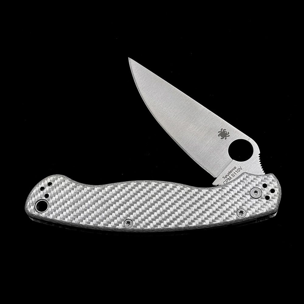 C36 Military 2 Bearings Compression Lock CF Handle S110V Folding Knife