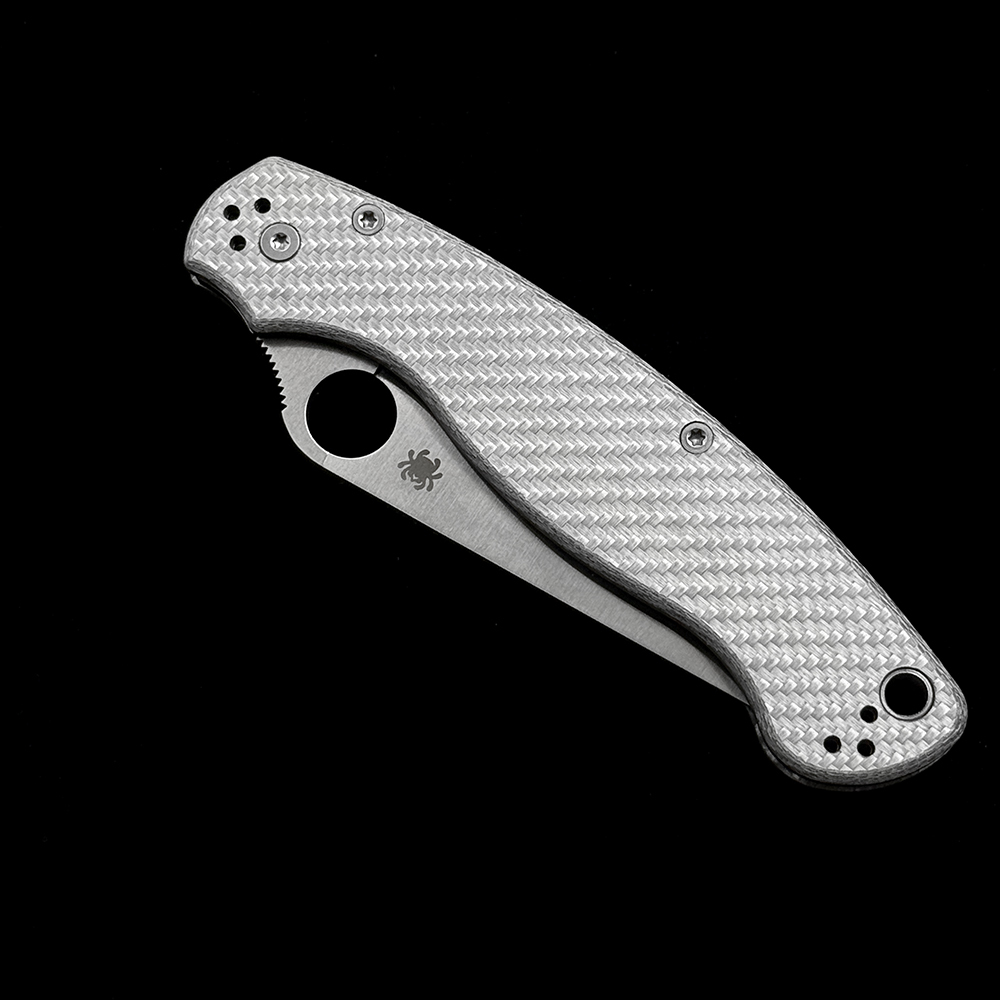 C36 Military 2 Bearings Compression Lock CF Handle S110V Folding Knife