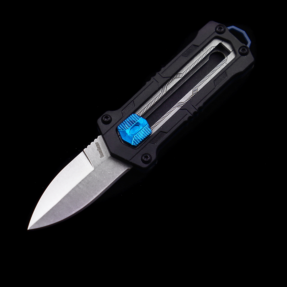 OEM KS 1190 Jens Anso Kapsule Sliding Button Lock Manual OTF Knife GFN Handles