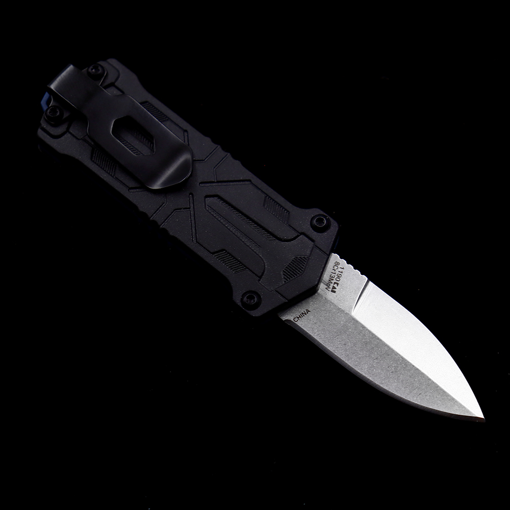 OEM KS 1190 Jens Anso Kapsule Sliding Button Lock Manual OTF Knife GFN Handles