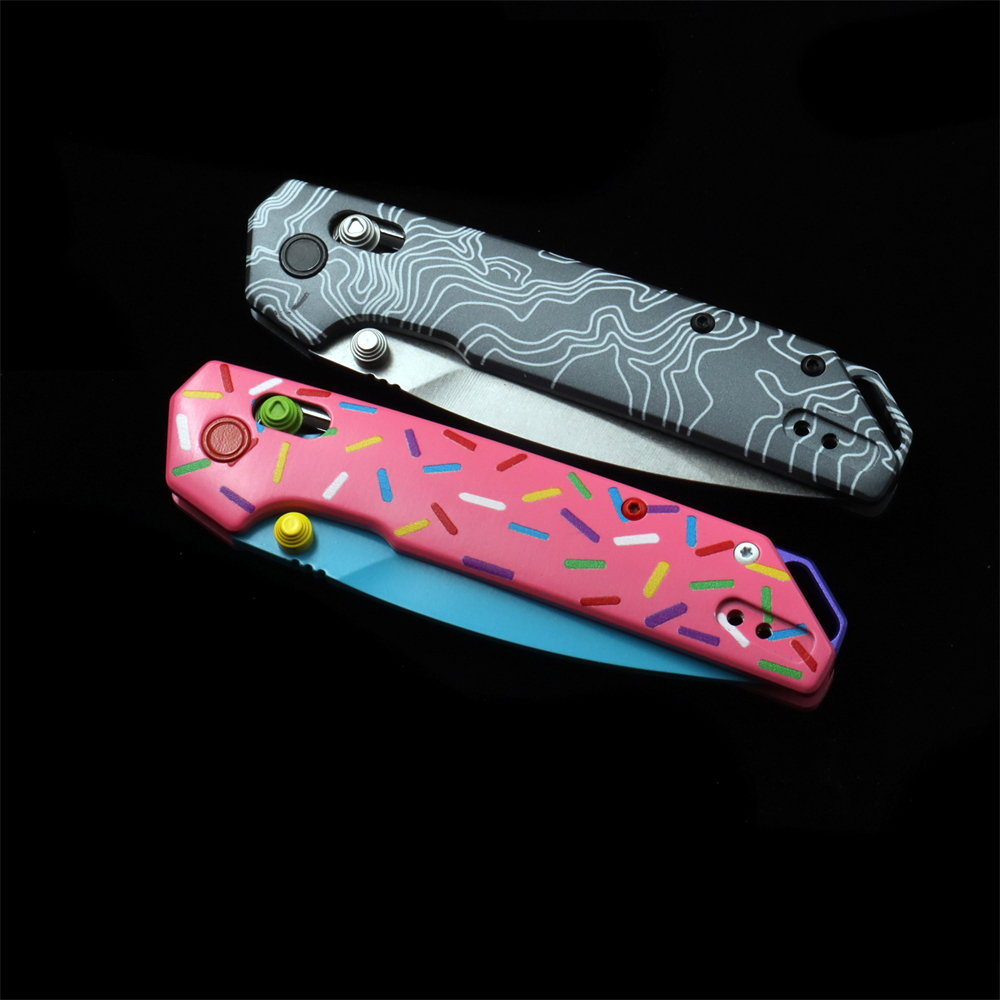 KS 2038 Iridium DuraLock Folding Knife  D2 Blade Aluminum Handles
