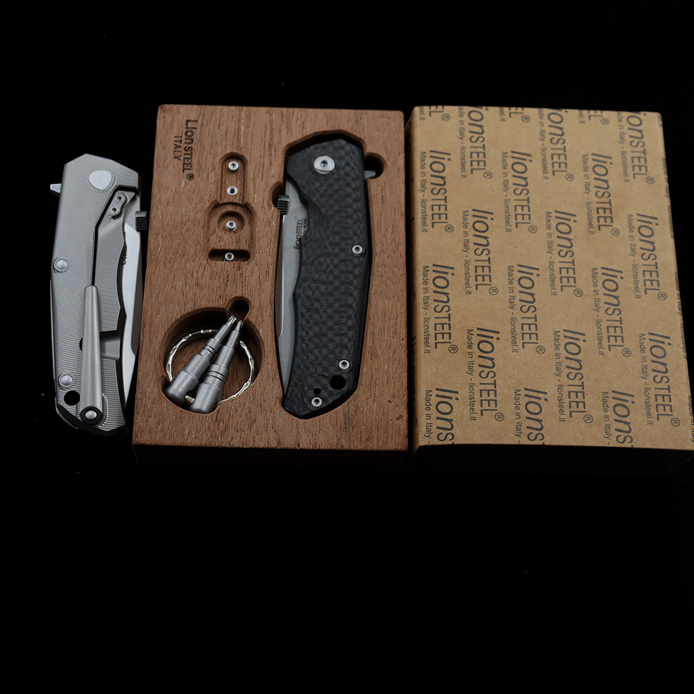 LionSteel TRE Three Rapid Exchange Folder M390 Blade Titanium Handles