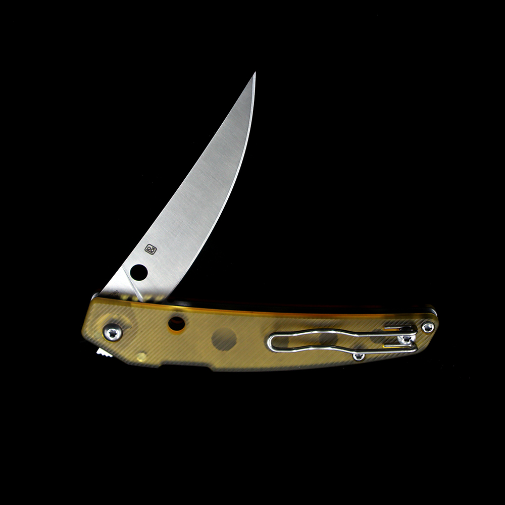 JULI OEM C242 Paul Alexander Ikuchi Flipper %100 VG10 Blade PEI Handles ...