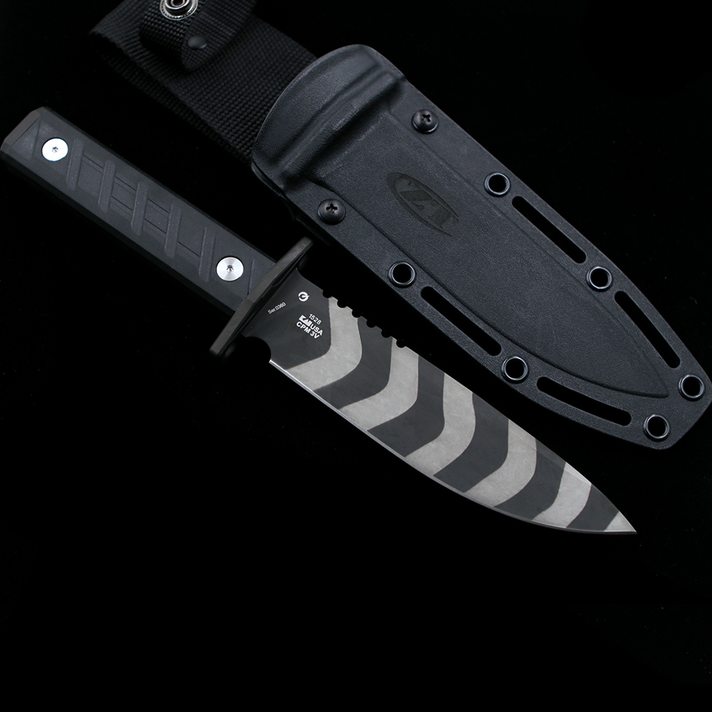 ZT0006 G10 handle 3V blade straight knife