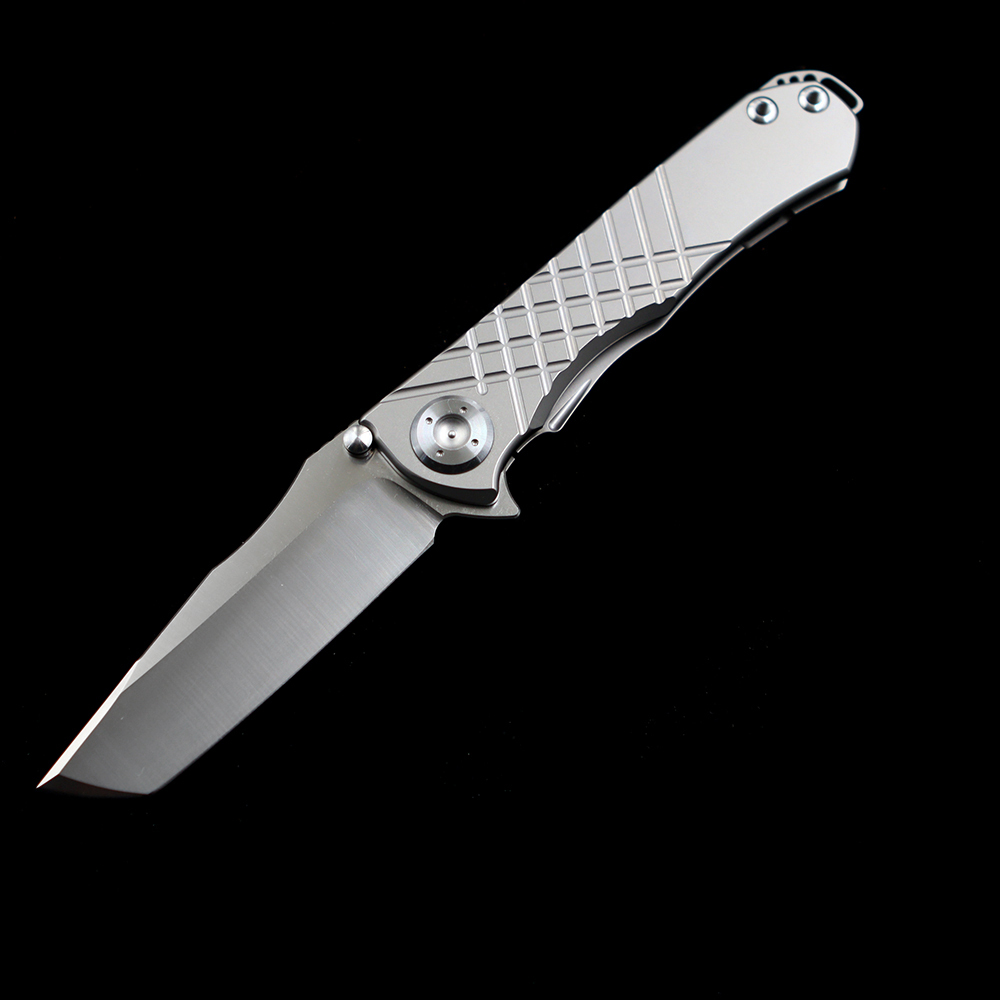 Chris Reeve Umnumzaan 100% N690 Titanium Handle Folding Knife