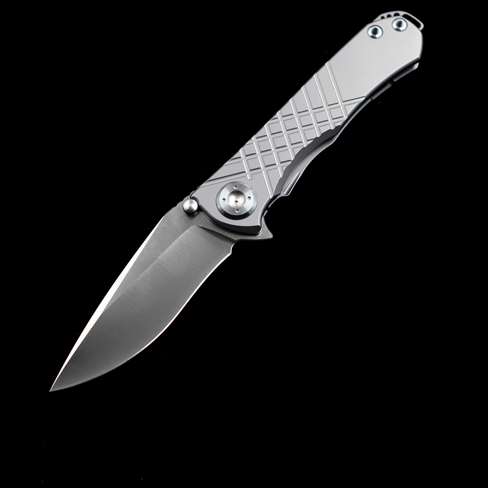 Chris Reeve Umnumzaan 100% N690 Titanium Handle Folding Knife