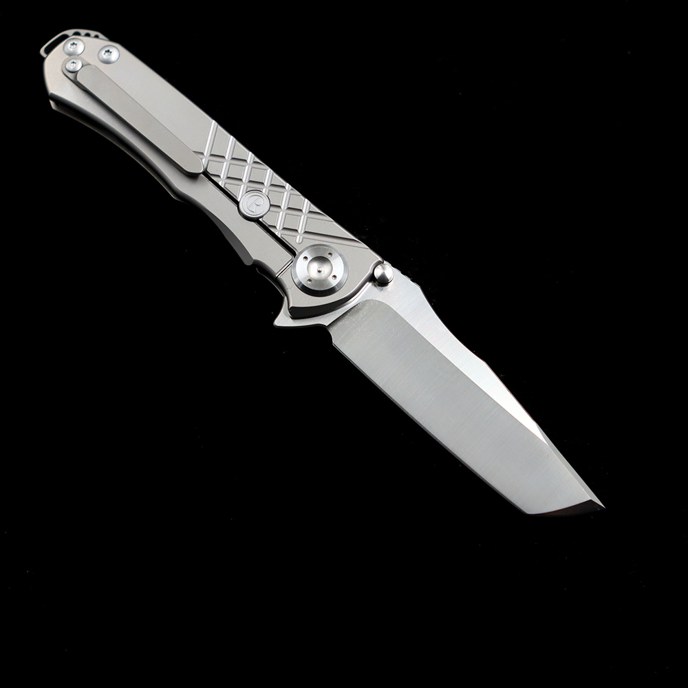 Chris Reeve Umnumzaan 100% N690 Titanium Handle Folding Knife