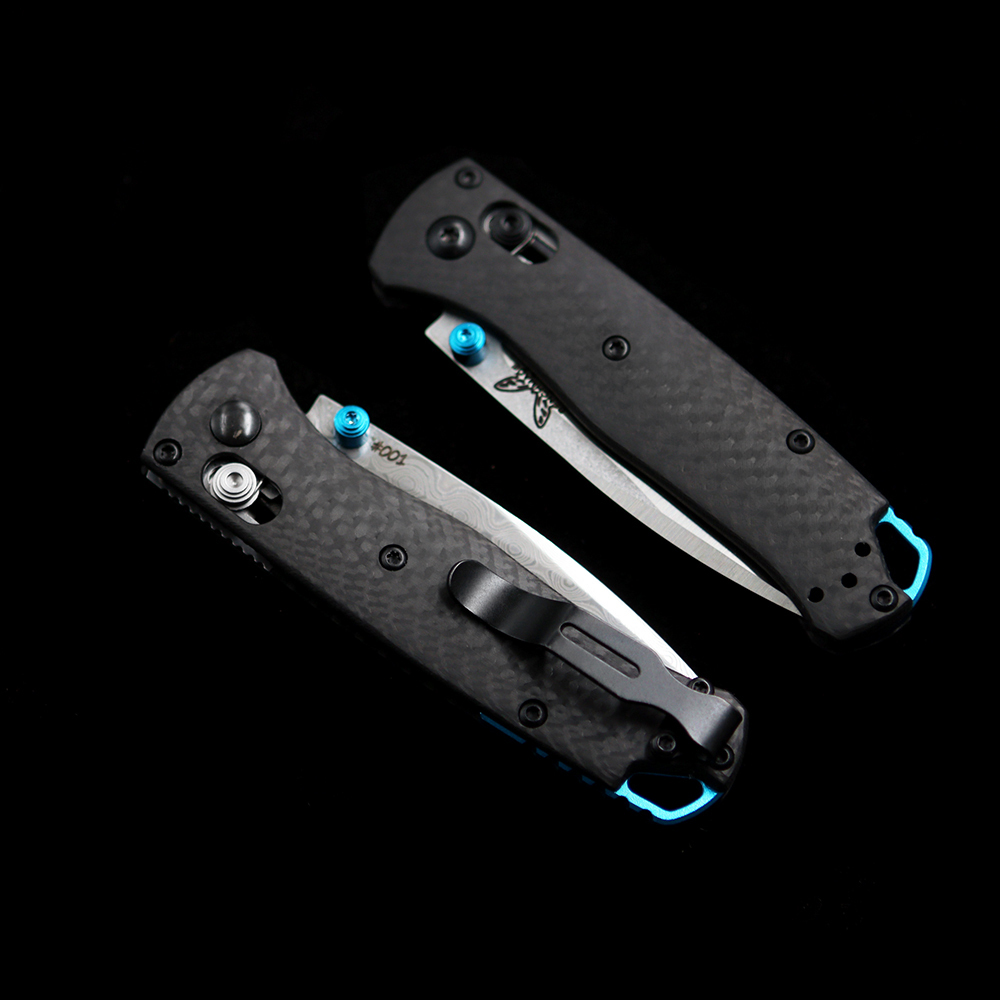 BM Mini 533-3 S90V/Damascus Bugout AXIS Folding Knife