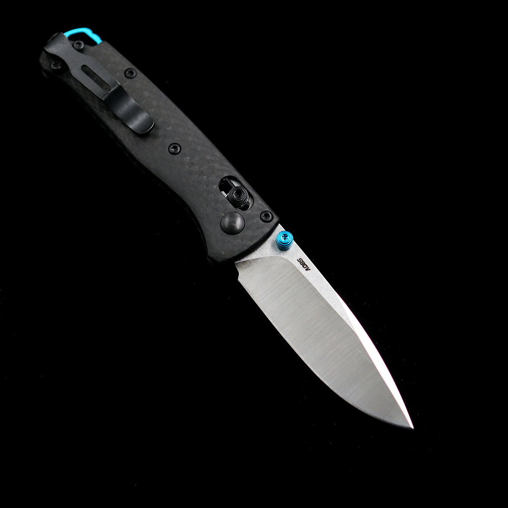 BM Mini 533-3 S90V/Damascus Bugout AXIS Folding Knife
