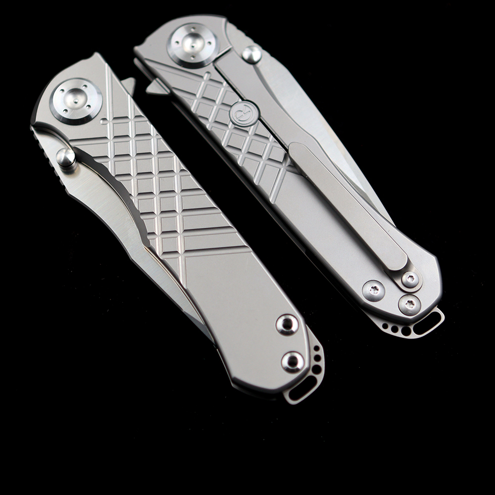 Chris Reeve Umnumzaan 100% N690 Titanium Handle Folding Knife