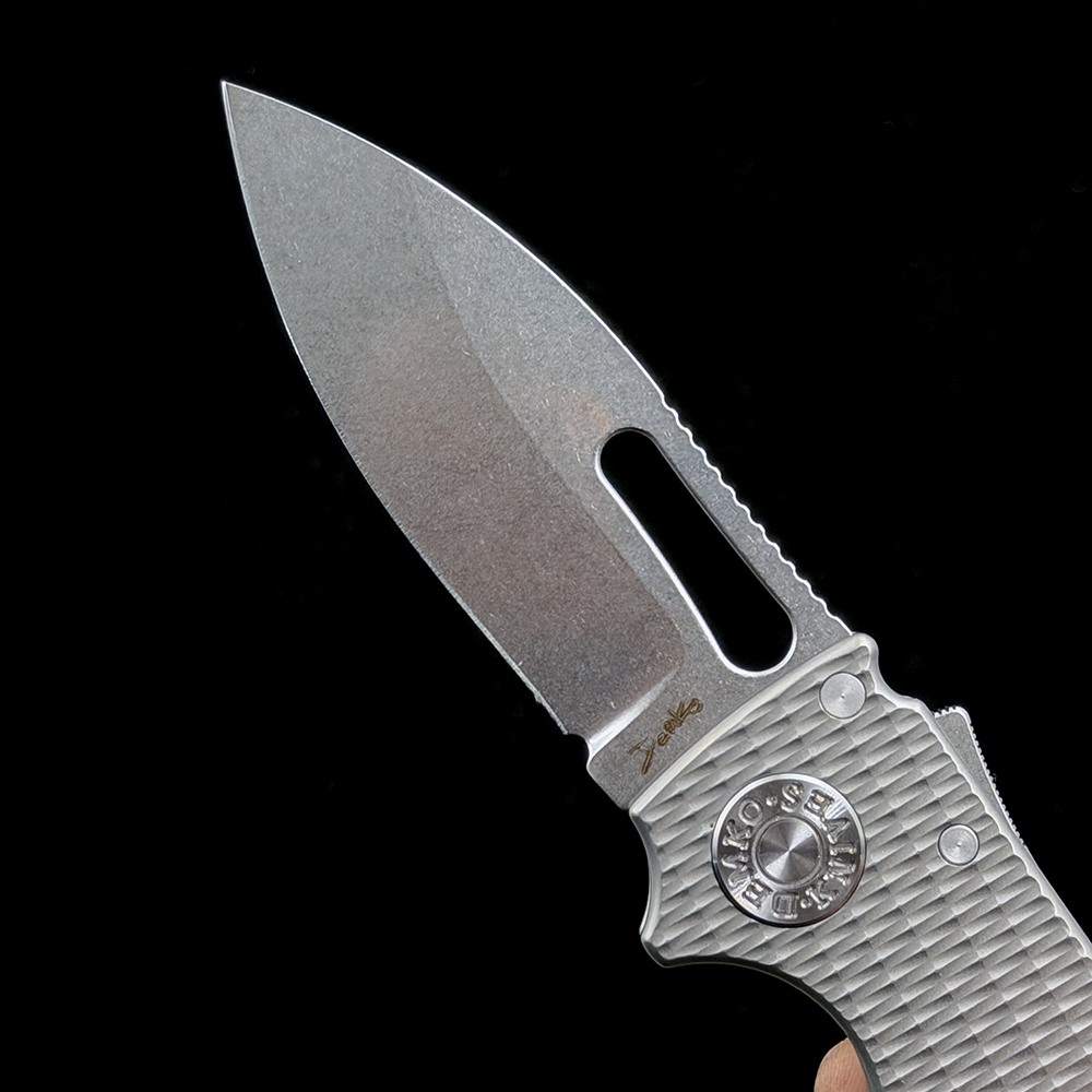 Andrew Demko Shark Cub Deep Carry  Titanium Handle Knife