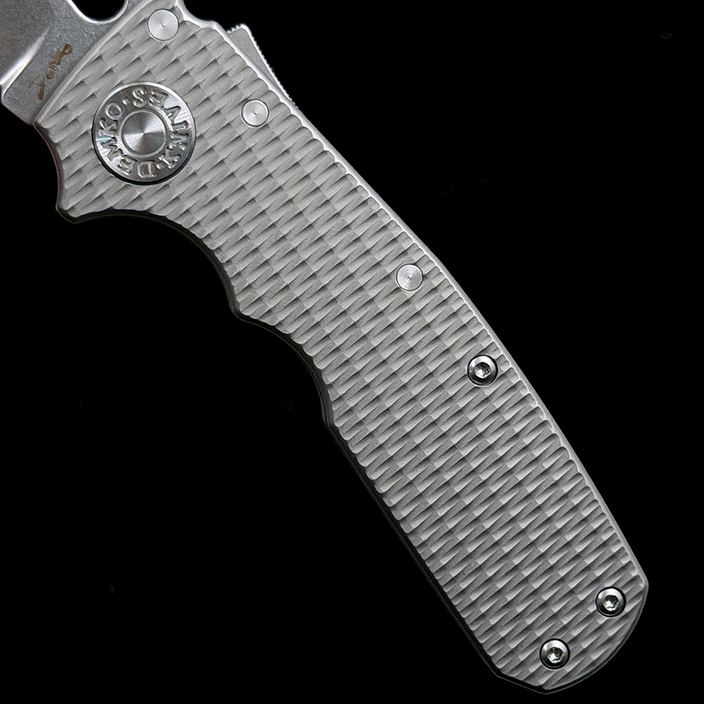 Andrew Demko Shark Cub Deep Carry  Titanium Handle Knife