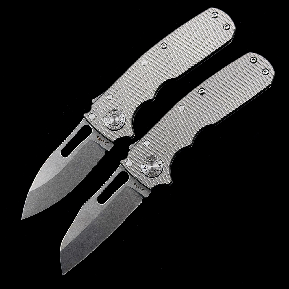 Andrew Demko Shark Cub Deep Carry  Titanium Handle Knife