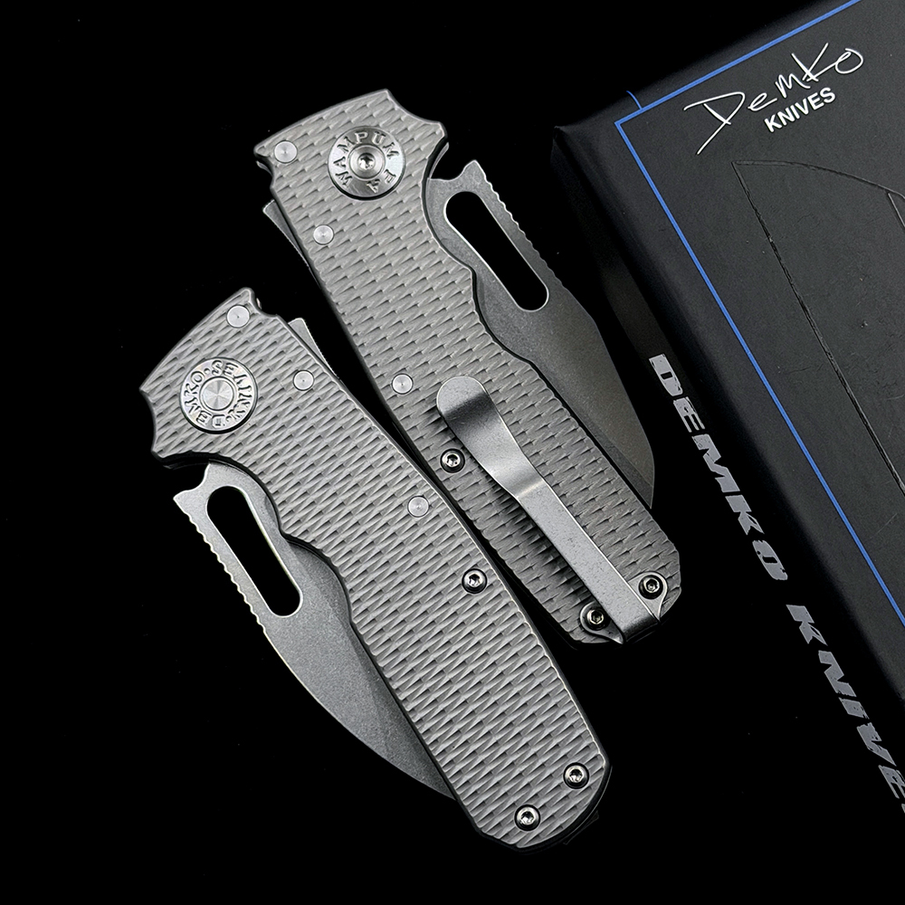 Andrew Demko Shark Cub Deep Carry  Titanium Handle Knife