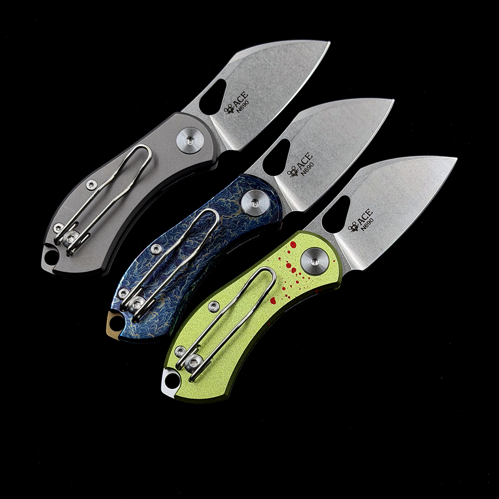 ACE Mini Titanium/Aluminum  Folding Knife