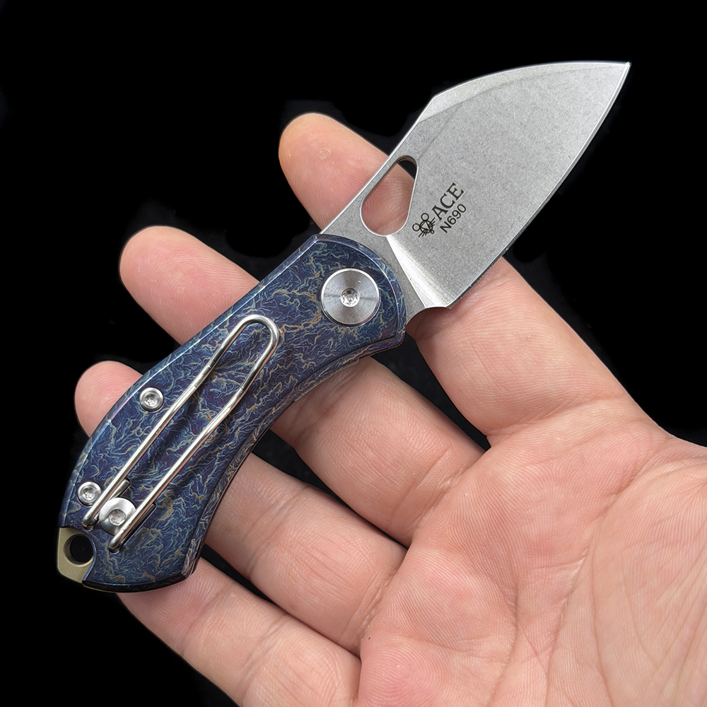 ACE Mini Titanium/Aluminum  Folding Knife