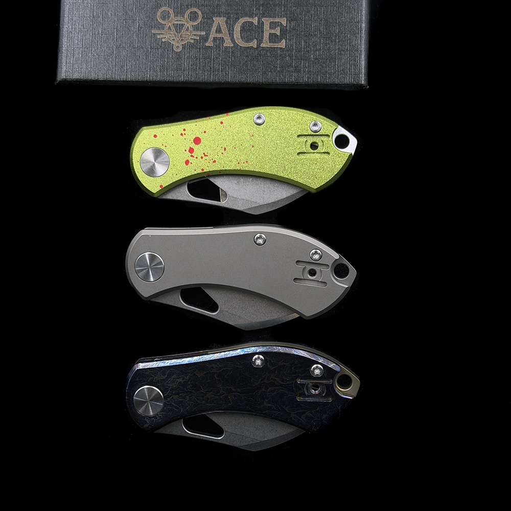 ACE Mini Titanium/Aluminum  Folding Knife