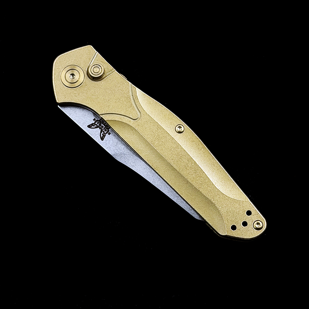 BM 9400 Osborne AUTO Bronze Handle Folding Knife