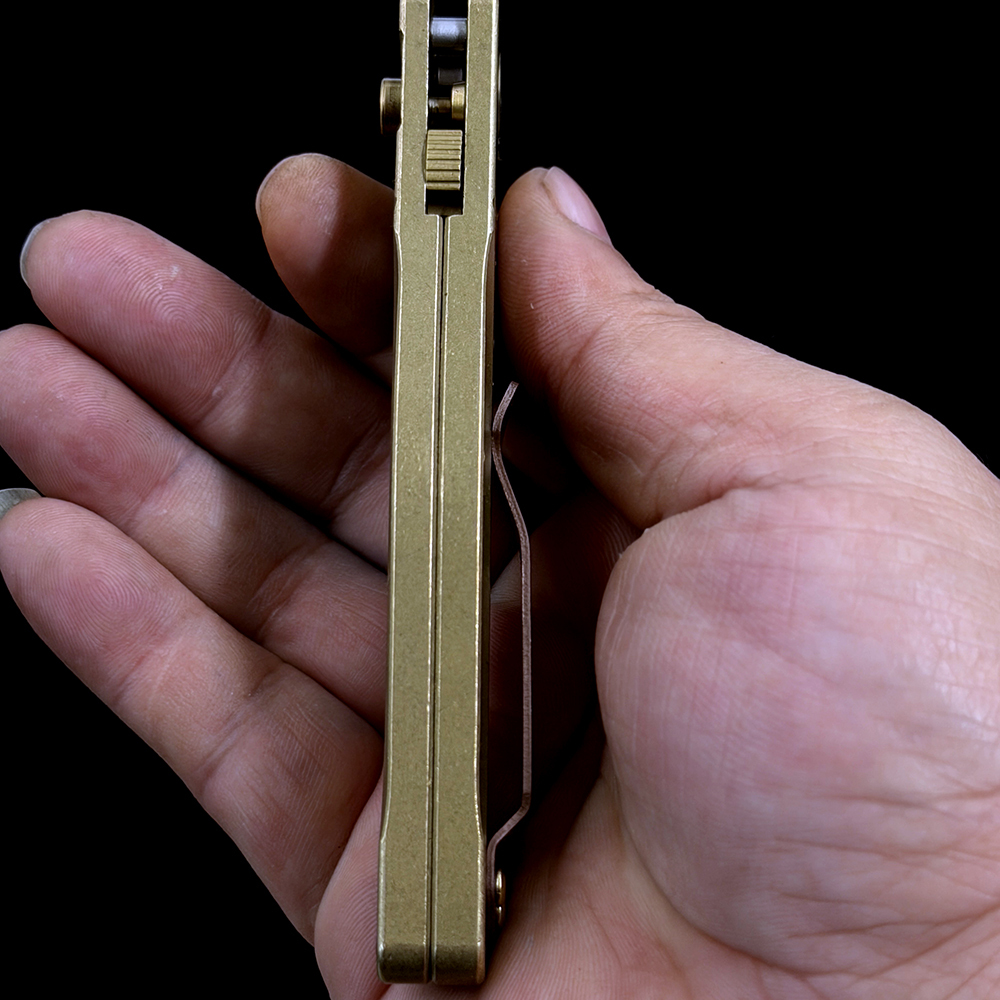 BM 9400 Osborne AUTO Bronze Handle Folding Knife