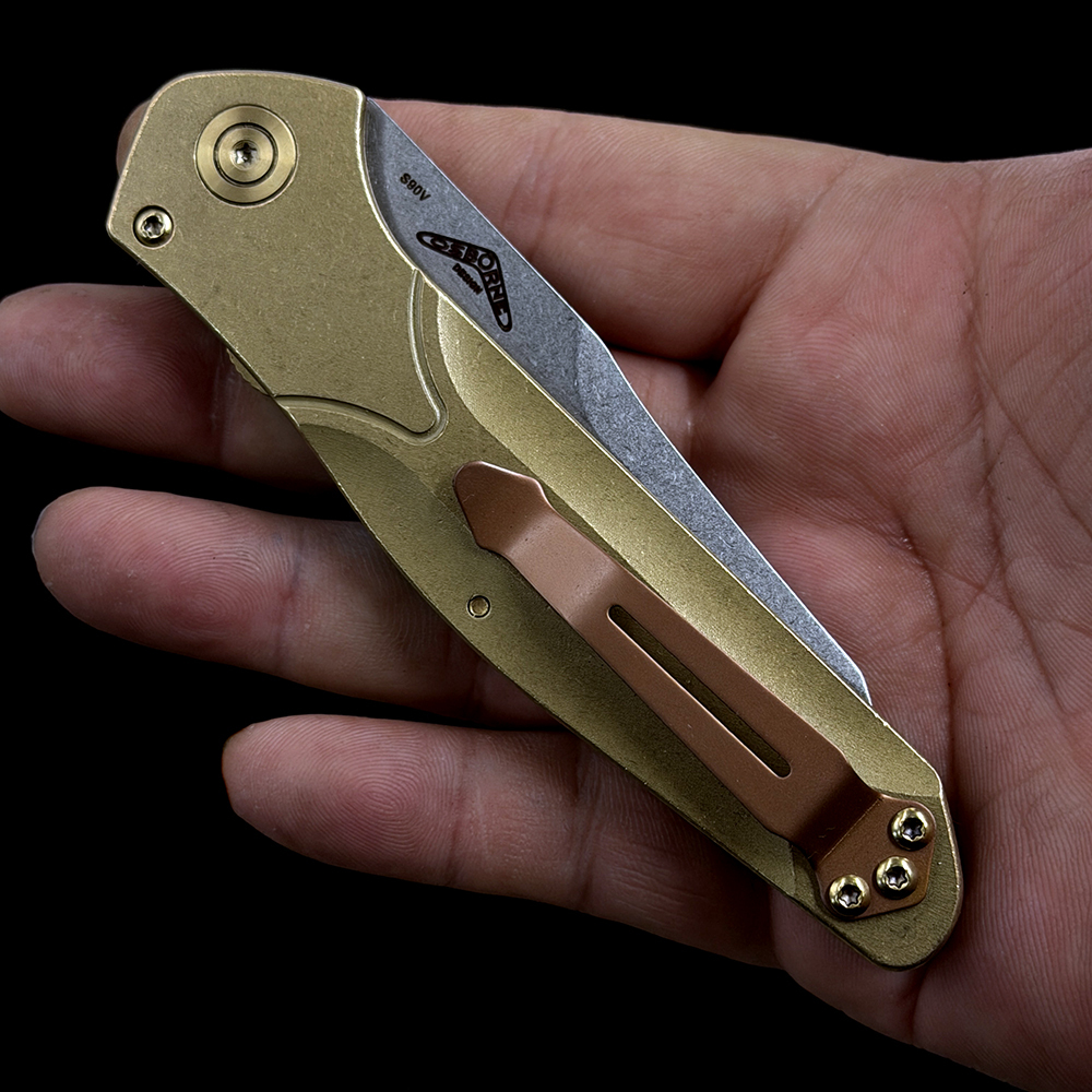 BM 9400 Osborne AUTO Bronze Handle Folding Knife