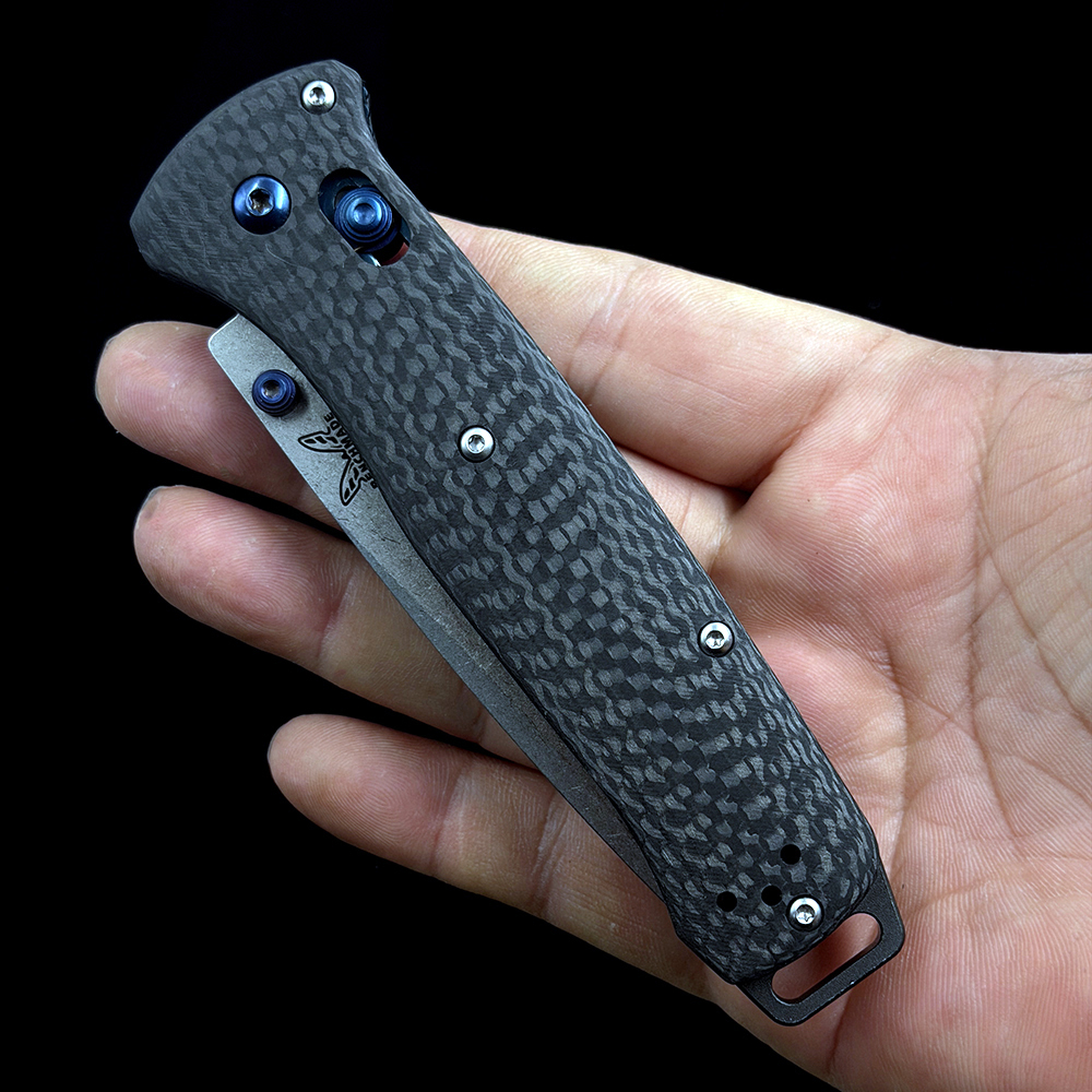 BM 537-09 Bailout Carbon Fiber | SS Tanto M390 KNIFE