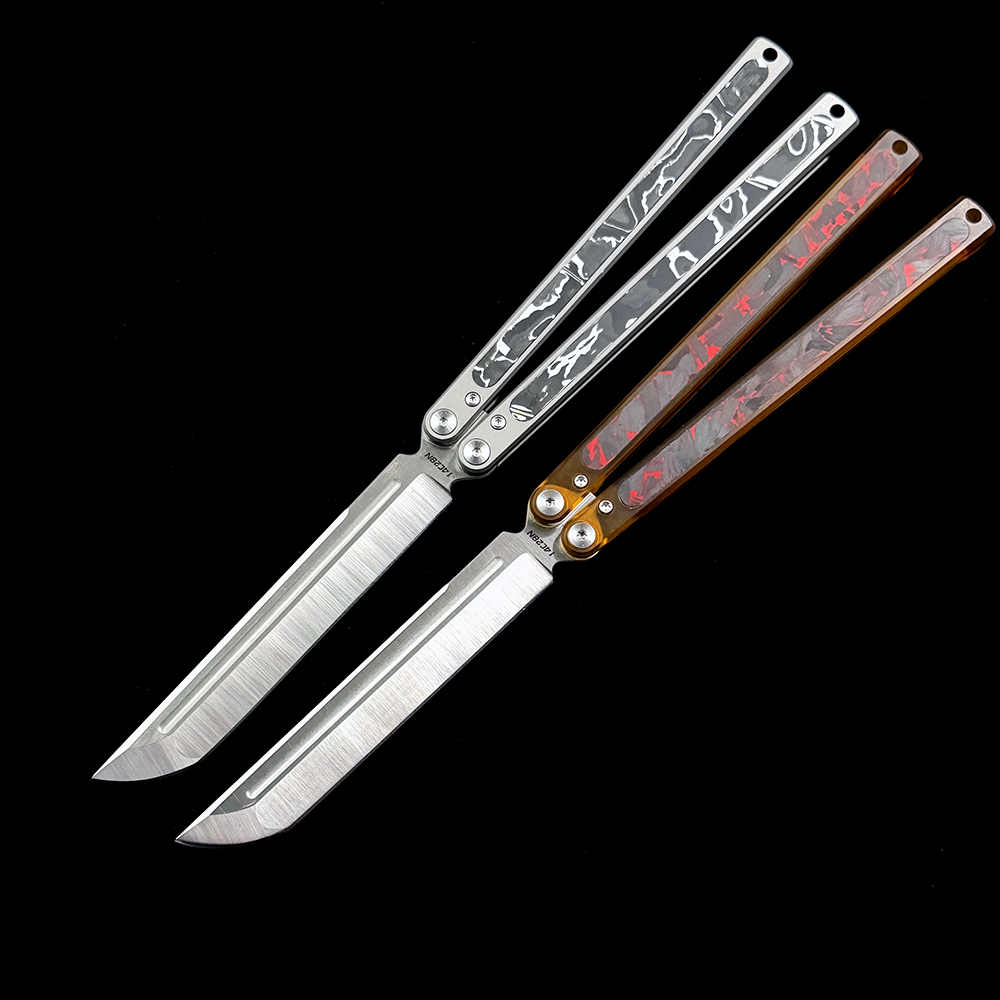 OK Swinging Knife PEI/Titanium Alloy Handle 14C28N Blade