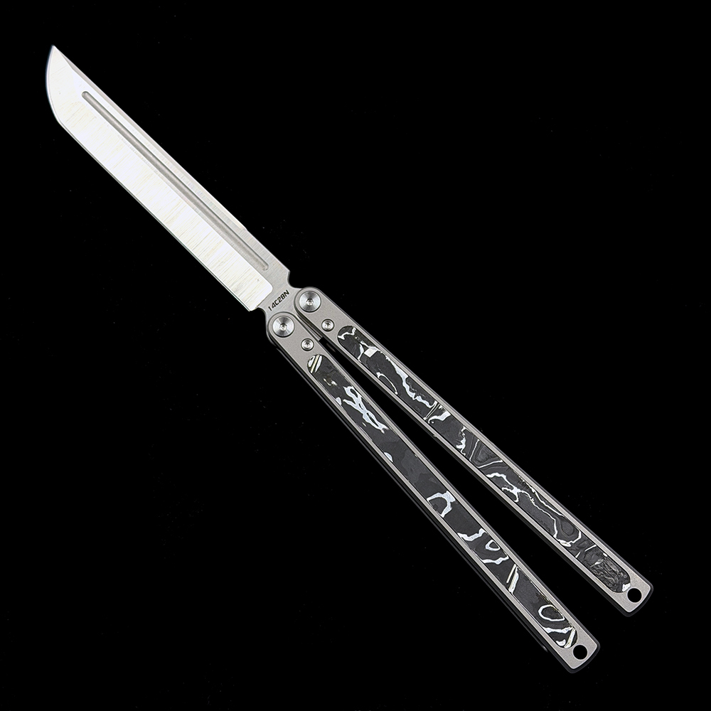 OK Swinging Knife PEI/Titanium Alloy Handle 14C28N Blade