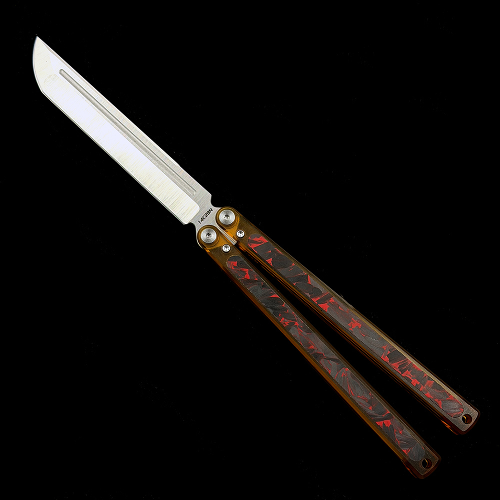 OK Swinging Knife PEI/Titanium Alloy Handle 14C28N Blade