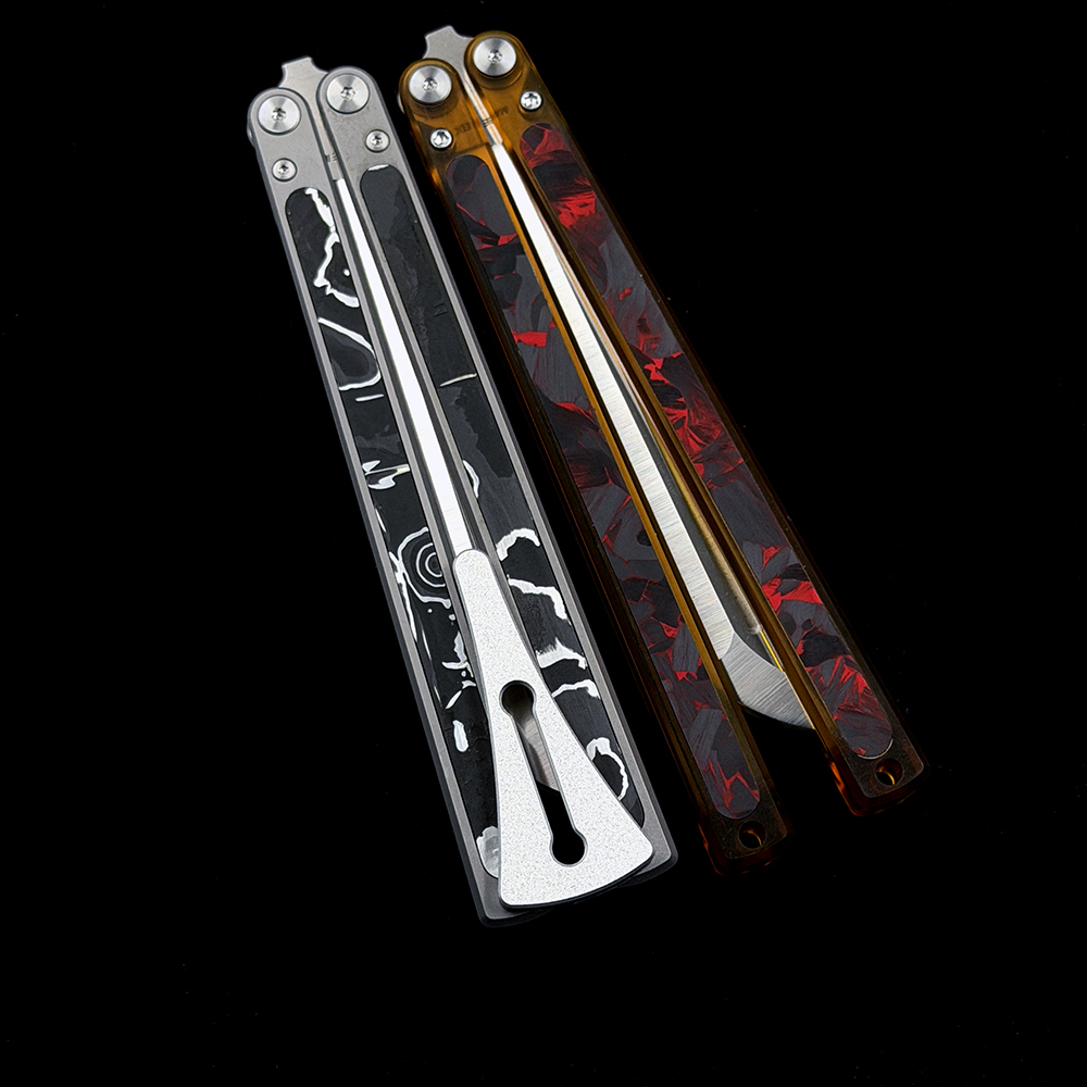 OK Swinging Knife PEI/Titanium Alloy Handle 14C28N Blade