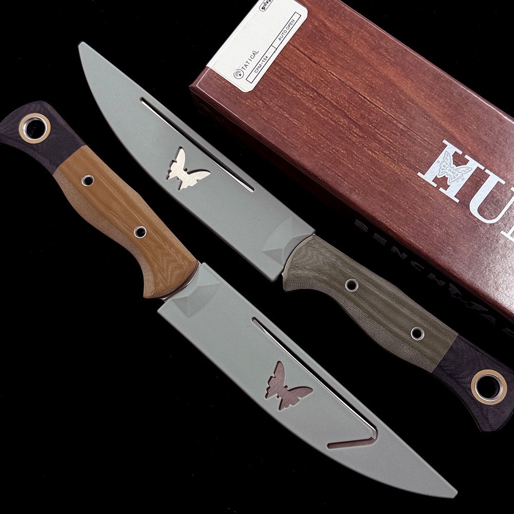 BM 4050-1 Hunt Meatcrafter Fixed Blade Knife 6.06" CPM-154 Cerakoted Trailing Point, G10 Handle -