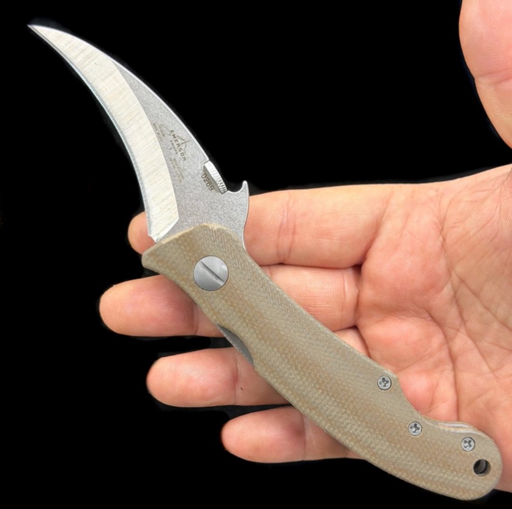 Emerson Micarta Elvia Claw Knife
